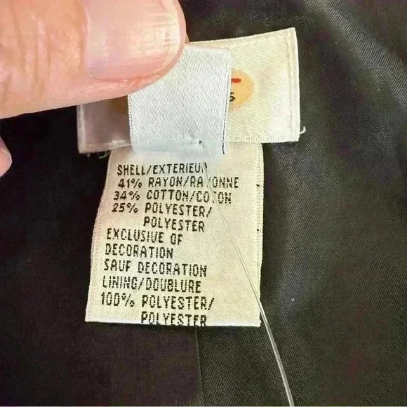 Vintage Talbots Snowflake Full Zip Vest Gray Size Small Embroidery Winter Casual - Picture 3 of 8